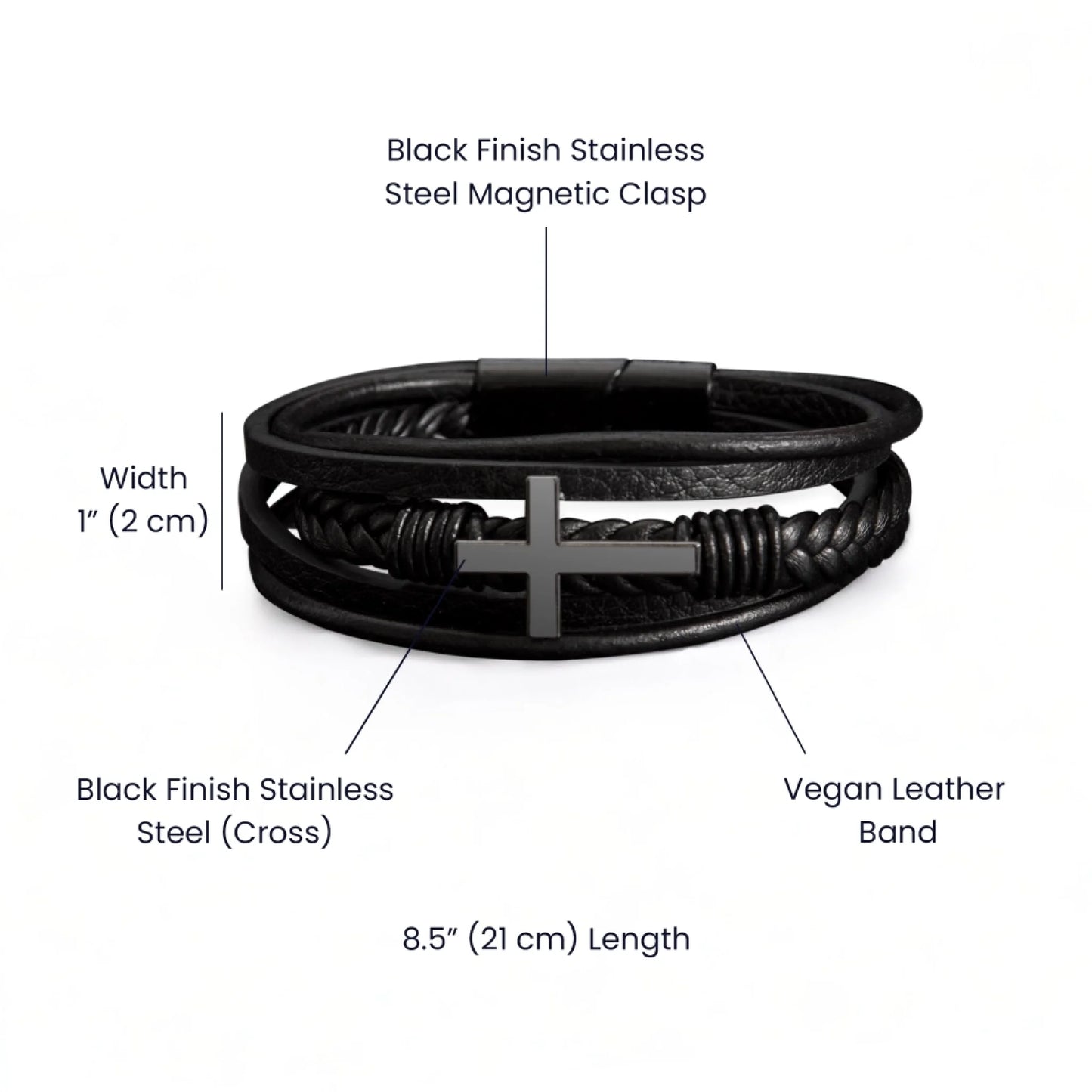 Specification Image For The Love you forever Bracelet