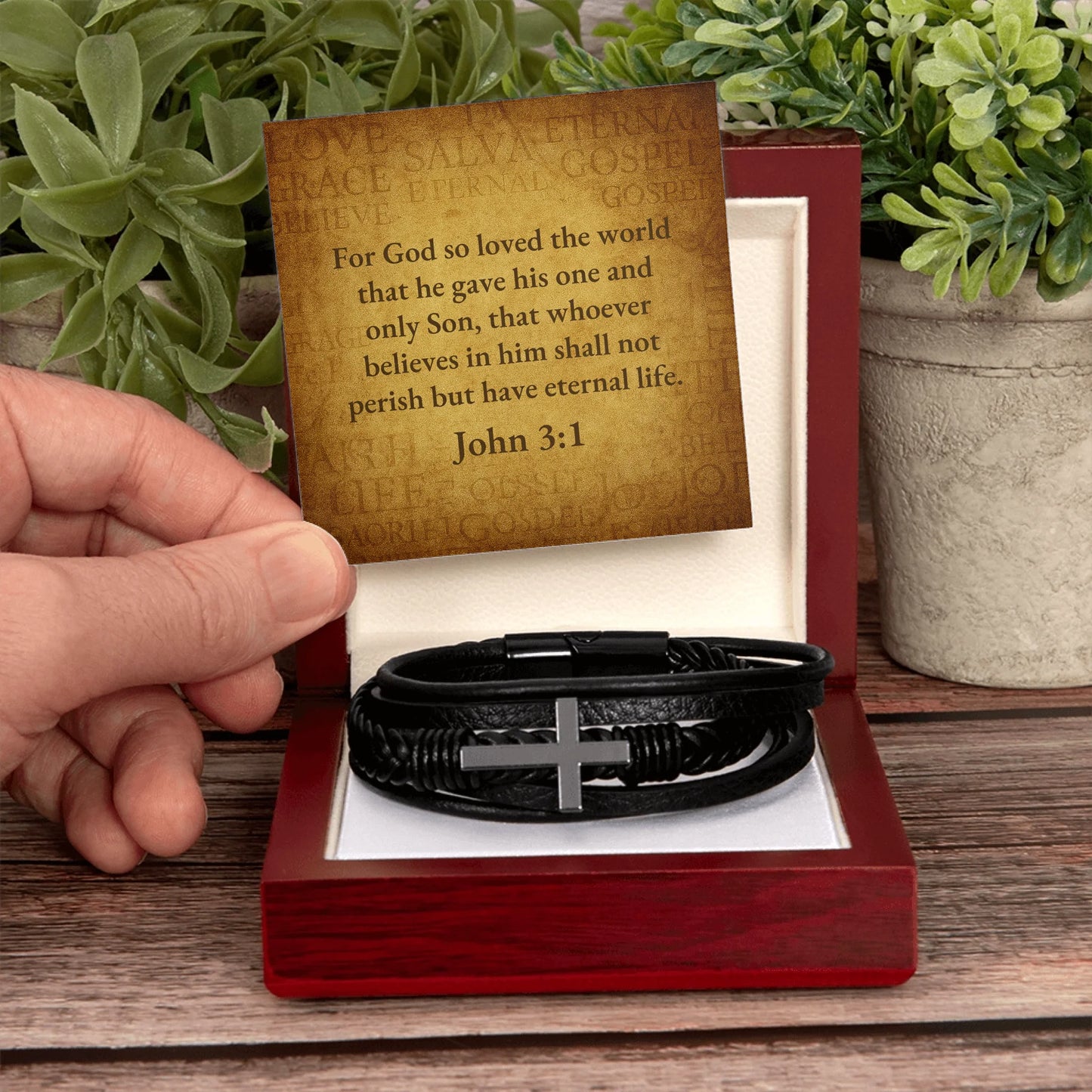 Men's Cross Bracelet Lux 5