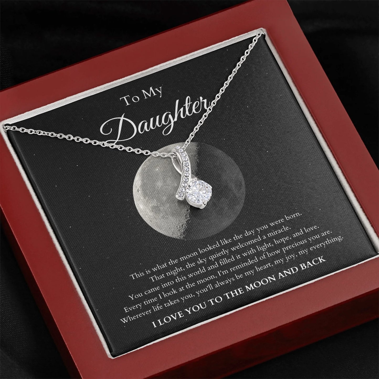 Dark Closeup Alluring Beauty Necklace