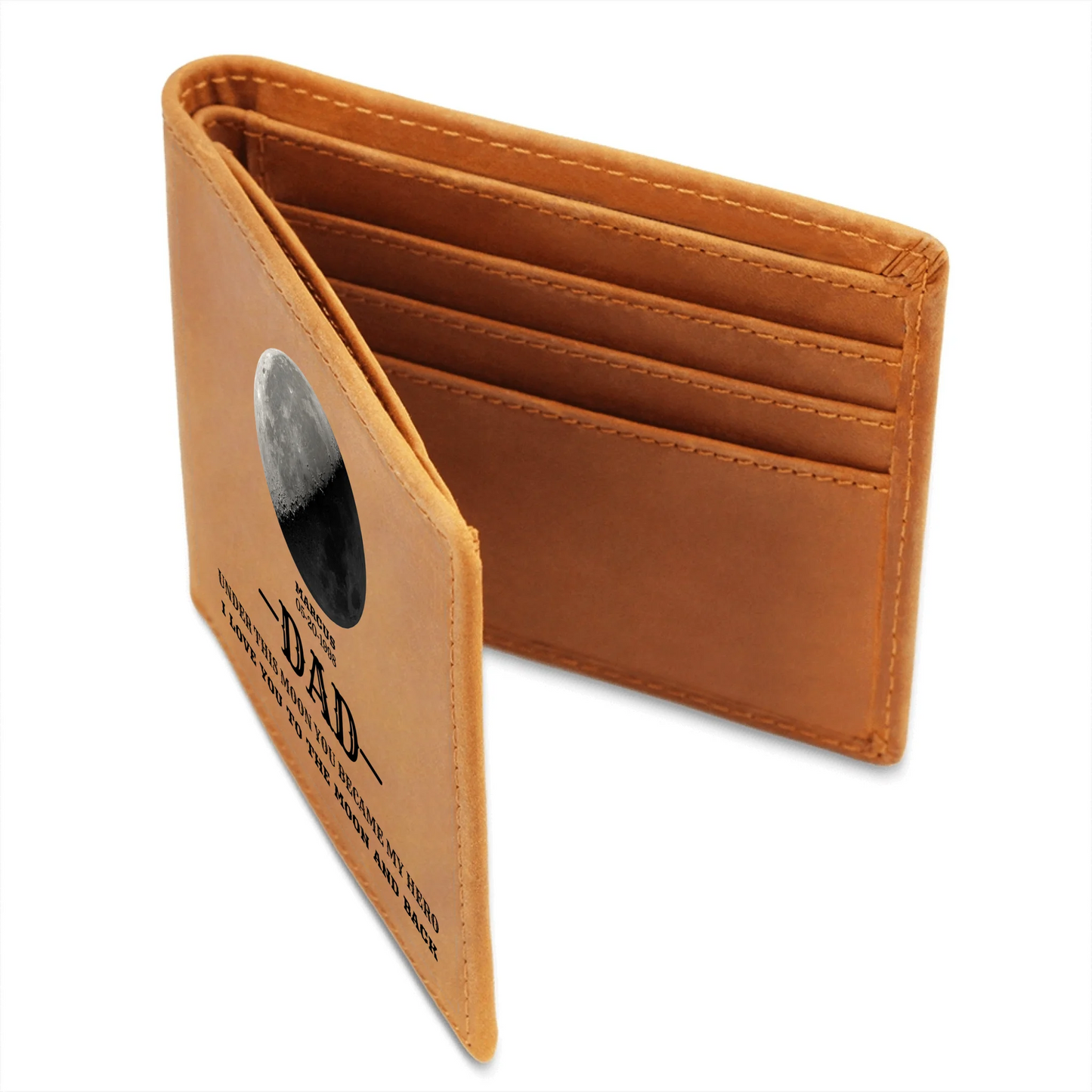 Engraved Leather Wallet