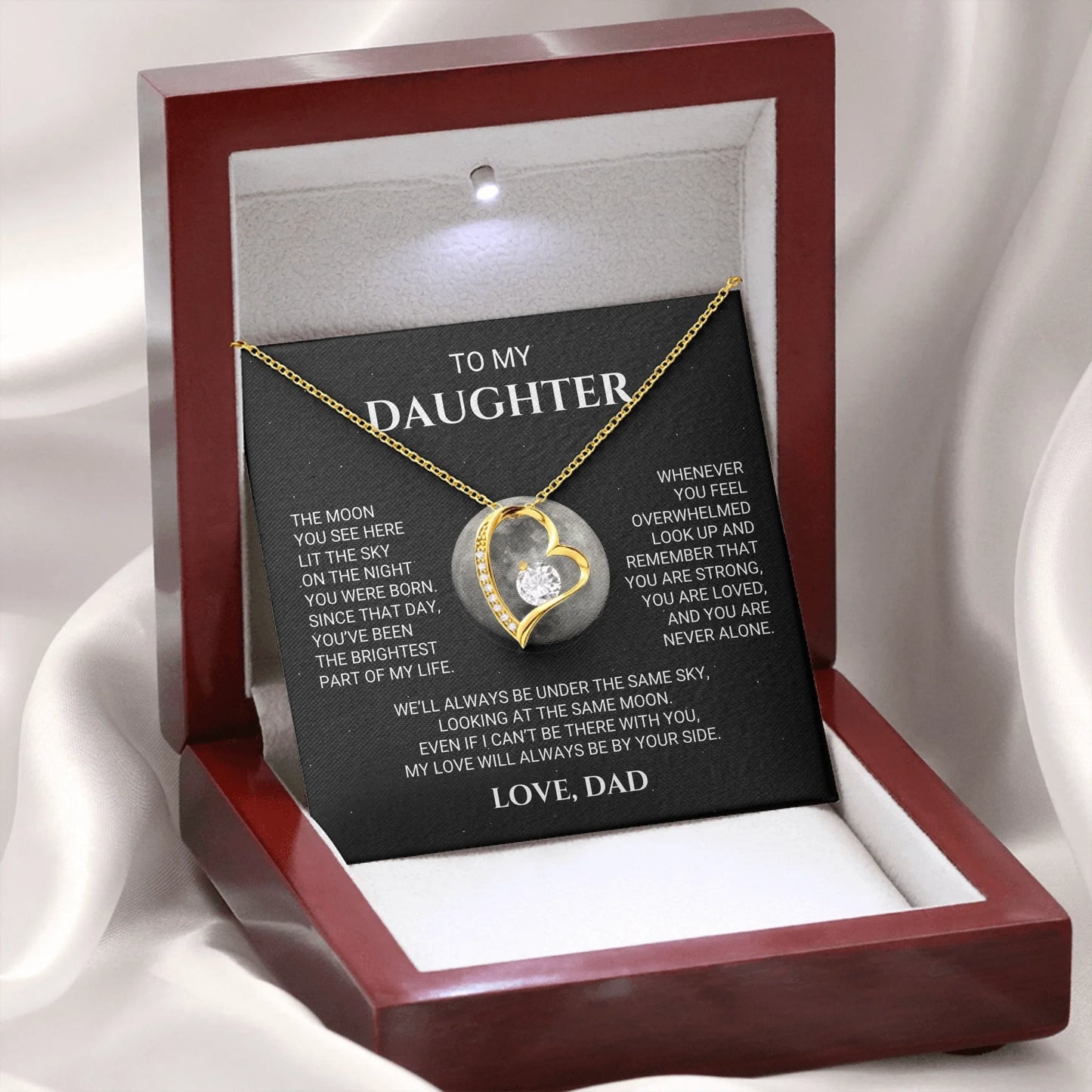 Forever Love Wooden Box Gold 2