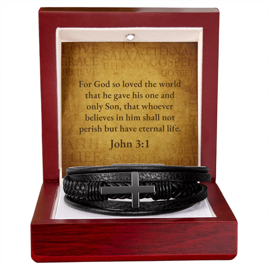 Men's Cross Bracelet Lux 7