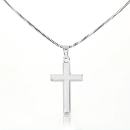 Cross Necklace on White BG